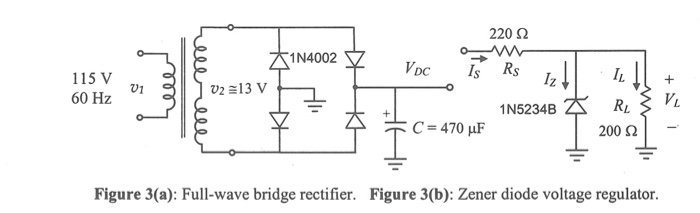 Solved 5. With the filter capacitor C = 470 uF at the | Chegg.com