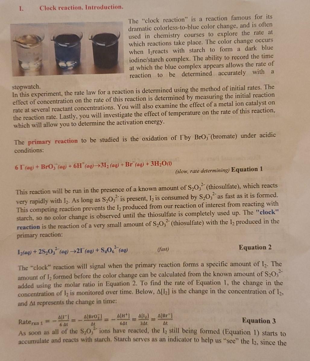 Solved The first 6 pages/photos are the lab procedure and | Chegg.com
