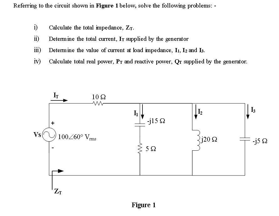 Solved Referring to the circuit shown in Figure 1 below, | Chegg.com