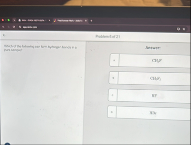 Solved Problem 6 of 21Which of the following can form | Chegg.com