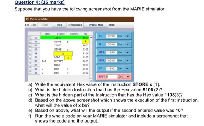 Solved Question 4: (15 marks) Suppose that you have the | Chegg.com