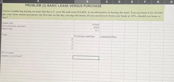 Solved You're considering buying an asset that bas a 3. year | Chegg.com