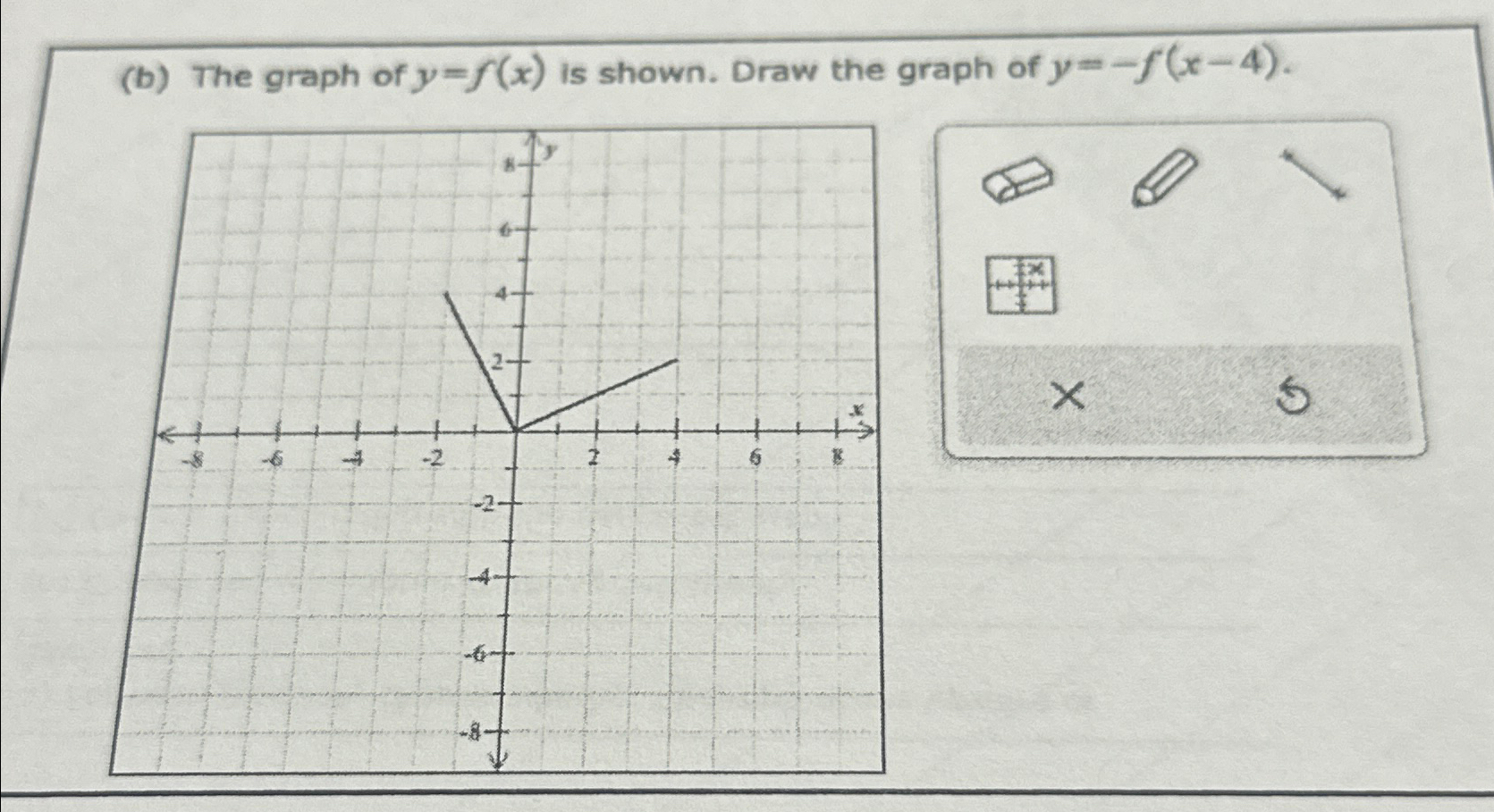 solved-b-the-graph-of-y-f-x-is-shown-draw-the-graph-of-chegg