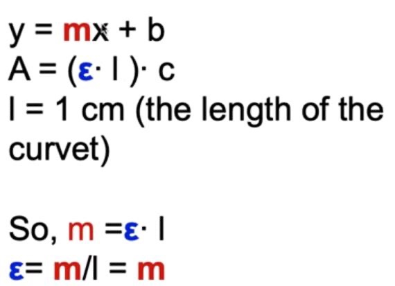 Solved While Y Mx B M 4 041mg 50mlcalculate The Extin Chegg Com