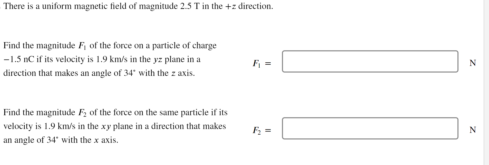 Solved There is a uniform magnetic field of magnitude 2.5T | Chegg.com
