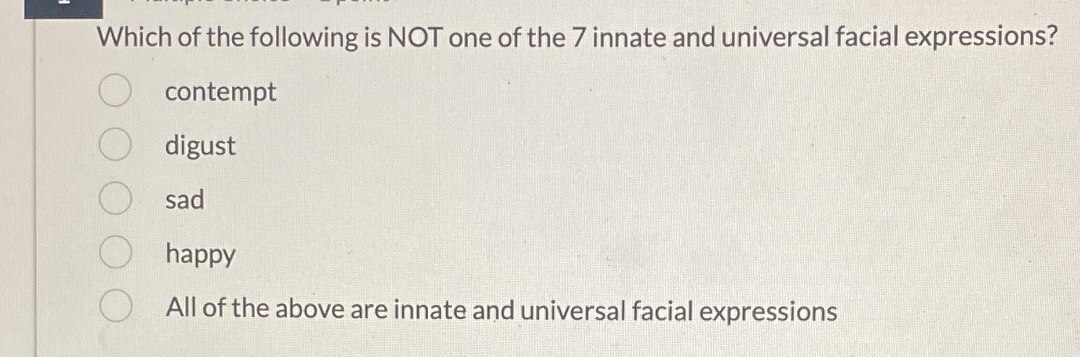 Solved Which of the following is NOT one of the 7 ﻿innate | Chegg.com