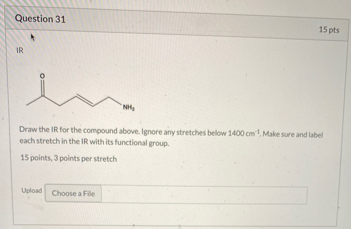 Solved Question 32 30 pts NMR A compound has the molecular | Chegg.com