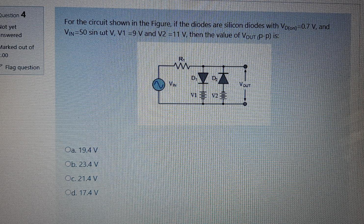 Solved Question 3 For the circuit shown in the Figure, if w | Chegg.com