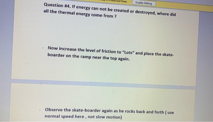 Solved Lab: Energy Skate Park Objective: At the completion | Chegg.com