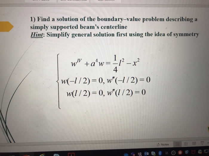 Solved 1) Find a solution of the boundary-value problem | Chegg.com