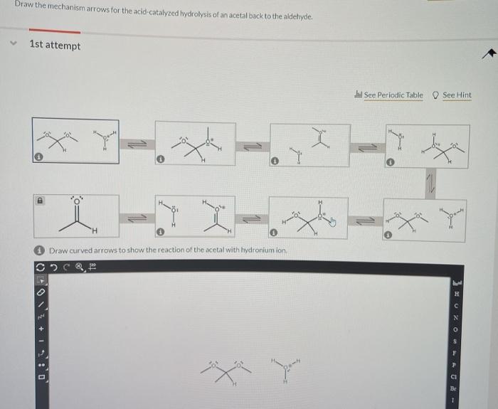 Solved Draw the mechanism arrows for the acid-catalyzed | Chegg.com
