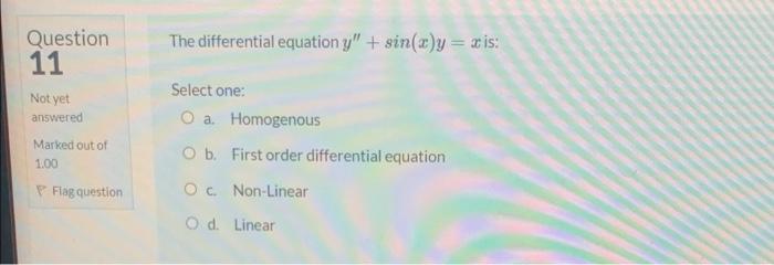 Solved Solution of the differential equation e dy der 11 (0) | Chegg.com