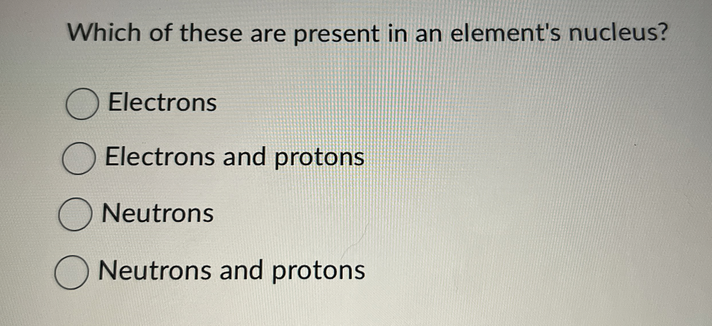 Solved Which of these are present in an element's | Chegg.com