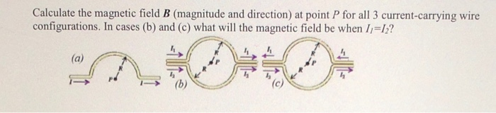 Solved Calculate The Magnetic Field B (magnitude And | Chegg.com ...