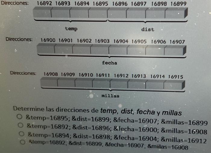 Determine las direcciones de temp, dist, fecha y millas \&temp=16895; \&dist=16899; \&fecha=16907; \&millas=16899 \&temp=1689