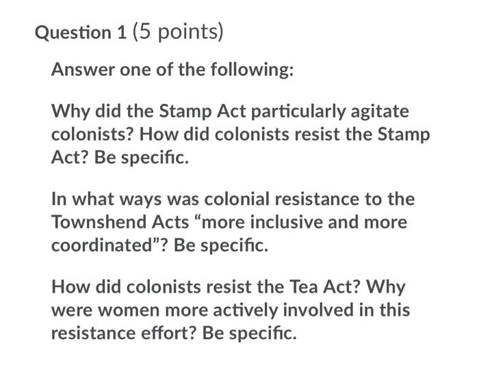 Solved Question 1 (5 points) Answer one of the following