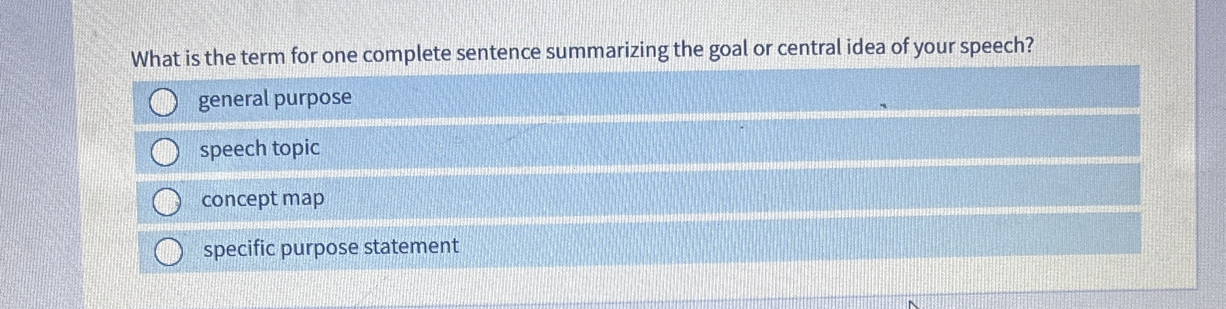 Solved What is the term for one complete sentence