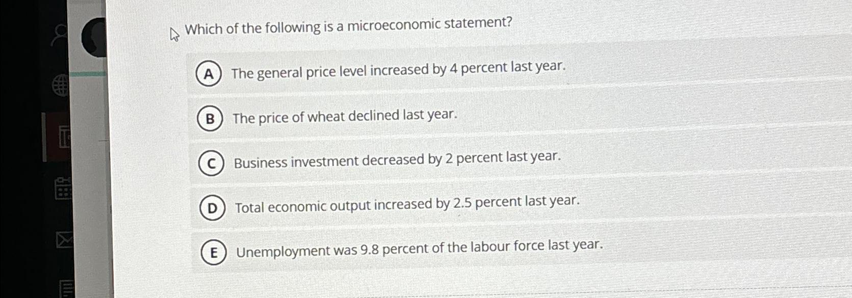 solved-which-of-the-following-is-a-microeconomic-chegg