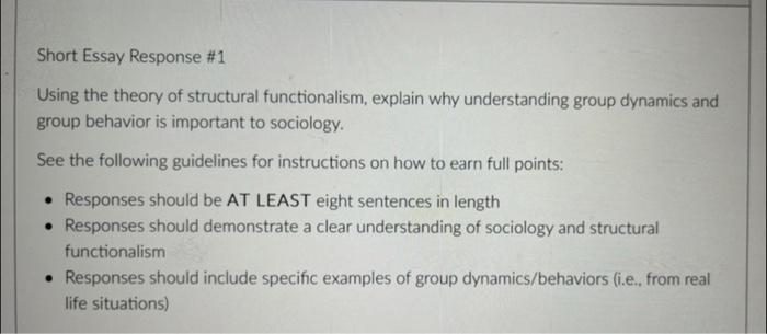 group dynamics essay