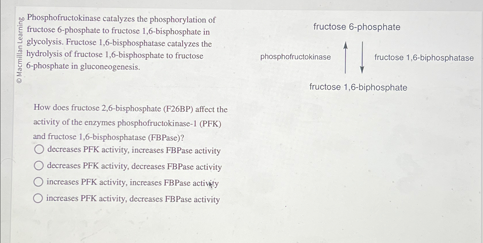 Solved Phosphofructokinase catalyzes the phosphorylation of | Chegg.com