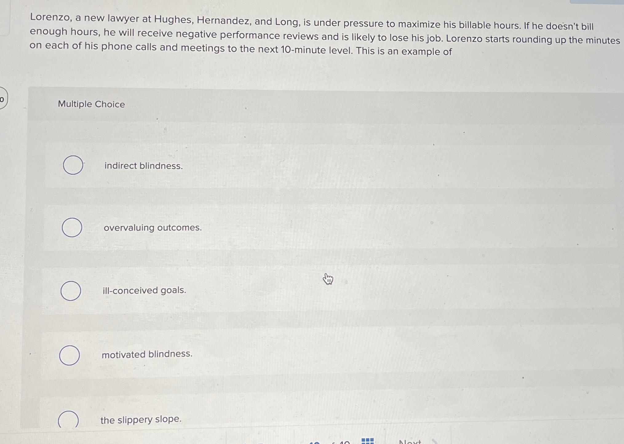 Solved Lorenzo, a new lawyer at Hughes, Hernandez, and Long, | Chegg.com