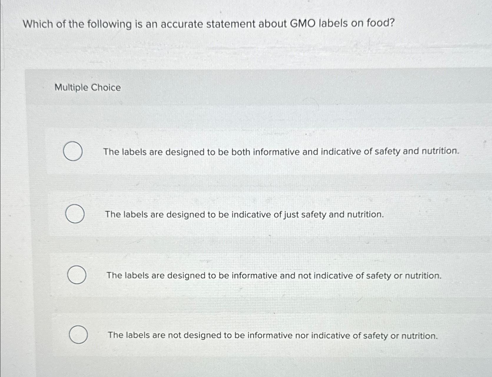Solved Which of the following is an accurate statement about | Chegg.com