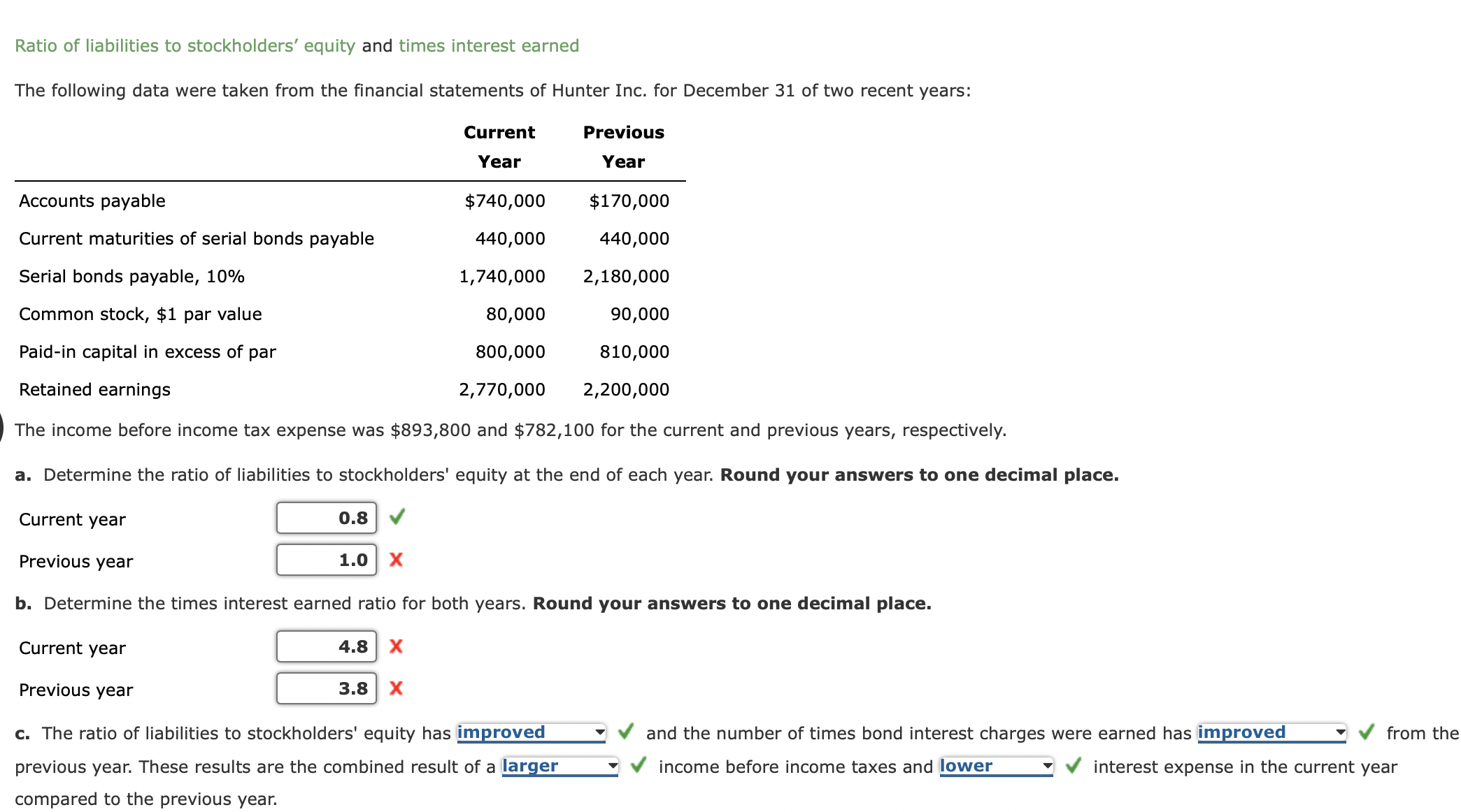 Ratio Of Liabilities To Stockholders' Equity Solved Ratio of liabilities to stockholders' equity and | Chegg.com
