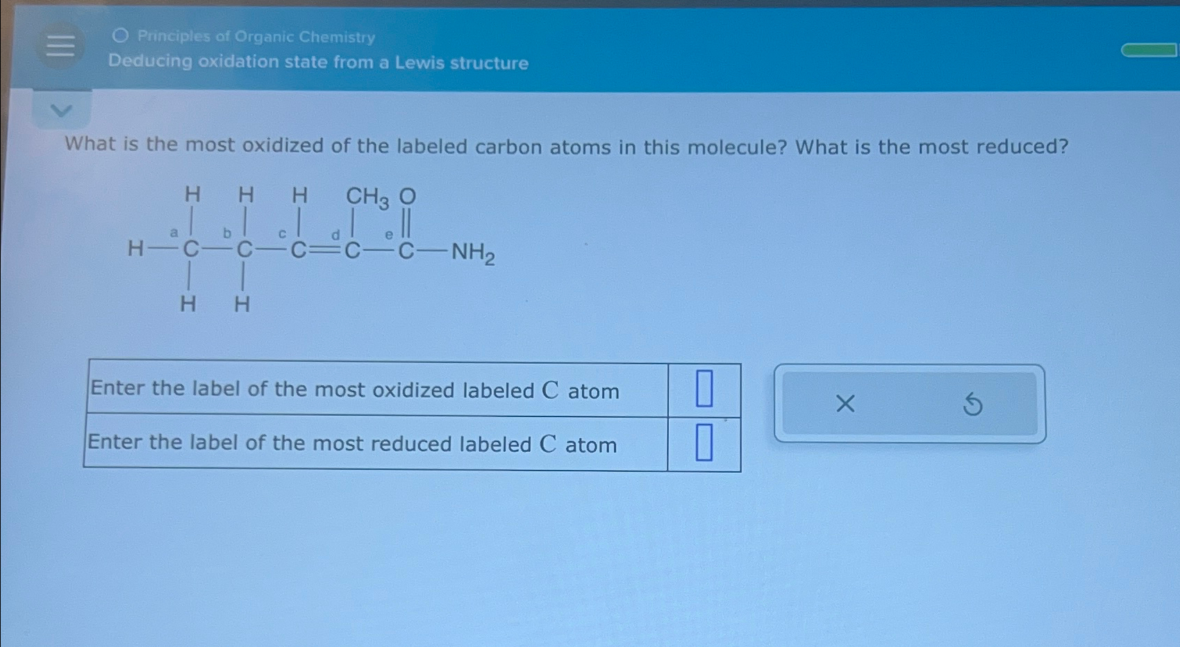 Solved Principles of Organic ChemistryDeducing oxidation | Chegg.com