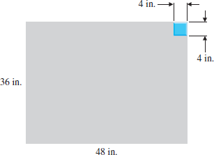 Solved: How many tiles 4 in. on a side should be used to cover a p ...