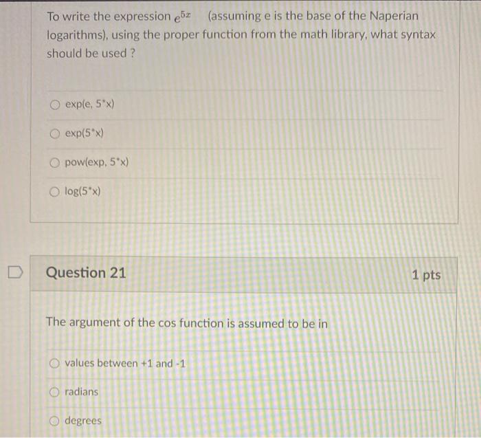 Solved To write the expression en (assuming e is the base of
