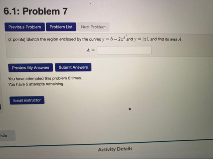 Solved 6.1: Problem 7 Previous Problem Problemn List Next | Chegg.com