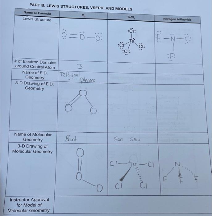 Solved PART A. INTRODUCTION TO MODELING Lewis Structure | Chegg.com