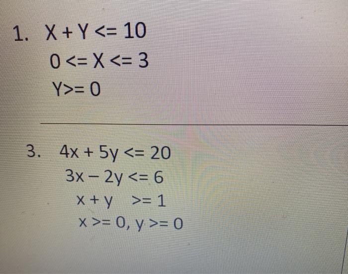 Solved A) Determine The Solution-set B) Mention Whether Each | Chegg.com