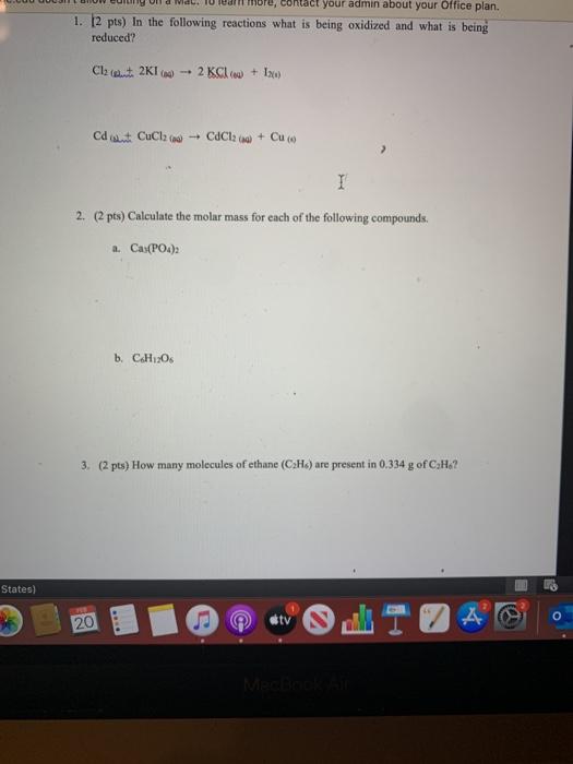 Solved Da 10 Your Admin About Your Office Plan 1 12 Pts Chegg Com