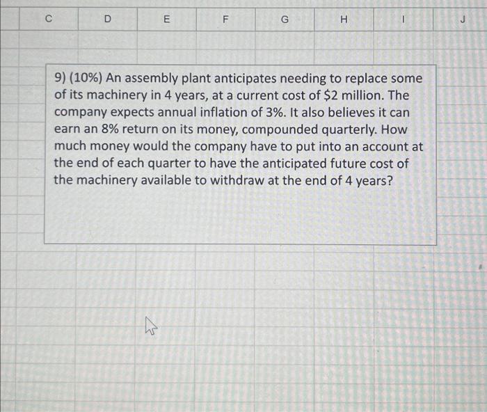Solved I need help with using the fv or pv formulas in | Chegg.com
