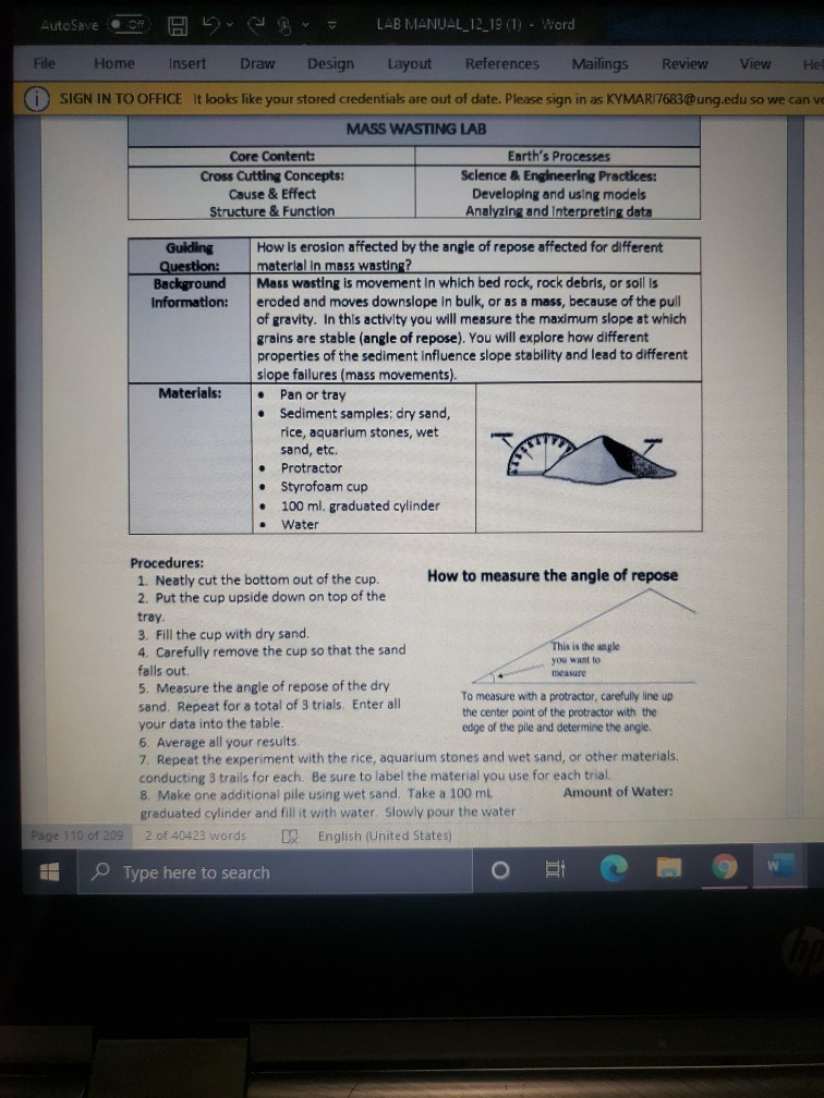 Solved AutoSave B = LAB MANUAL_12_19 (1) - Word File Home | Chegg.com