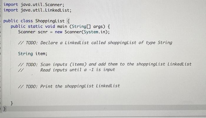 Solved Complete maino using the built-in Linked List type to | Chegg.com
