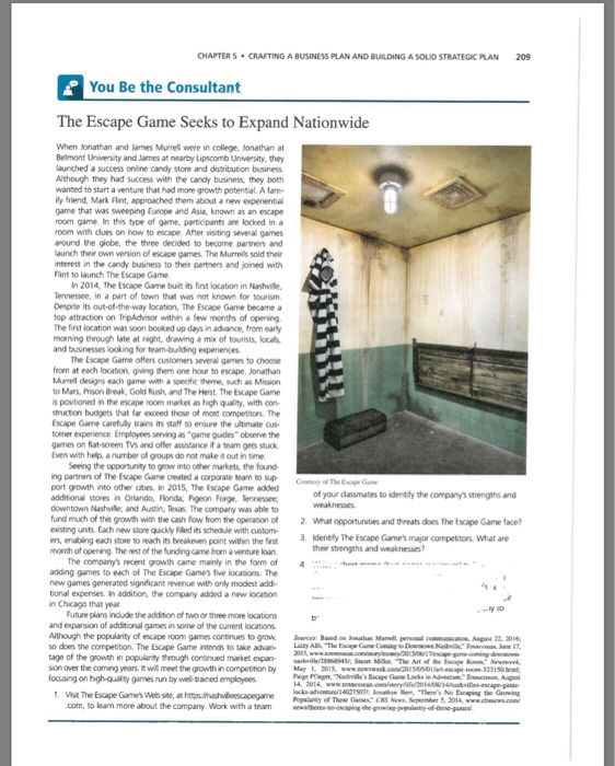 Solved CHAPTER 5. CRAFTING A BUSINESS PLAN AND BUILDING A | Chegg.com