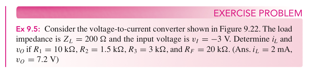 Solved EXERCISE PROBLEMEx 9.5: Consider the | Chegg.com