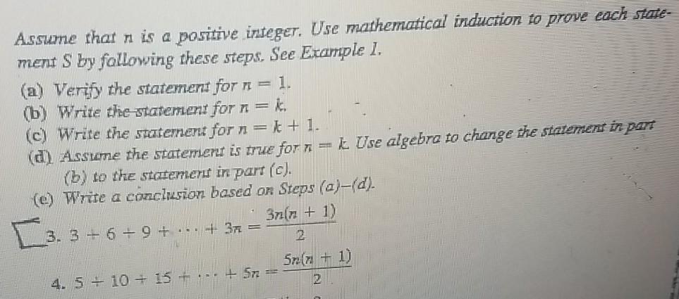 Solved Assume that n is a positive integer. Use mathematical | Chegg.com