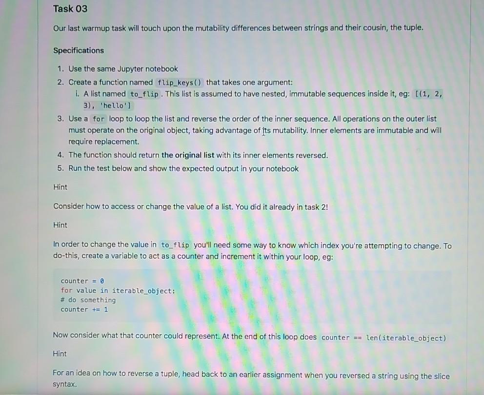 Solved Task 01 In this first task, you'll be statically | Chegg.com