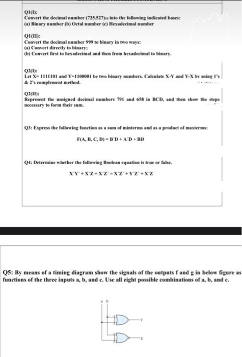 Solved Please, I want a correct and clear solution for all | Chegg.com