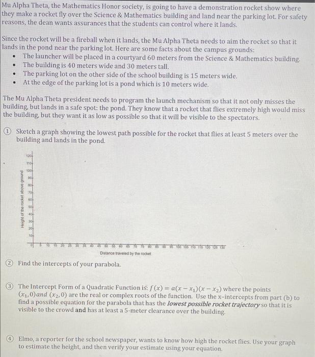 Mu Alpha Theta, the Mathematics Honor society, is | Chegg.com