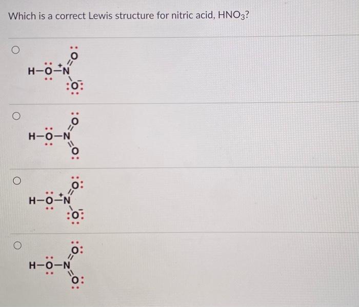 hno3 structure