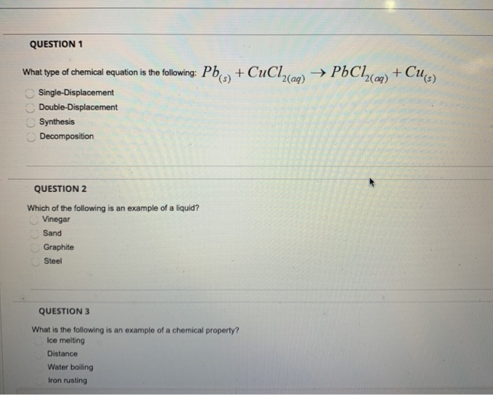 Solved Chemical Equations Instructions: Write The Word | Chegg.com