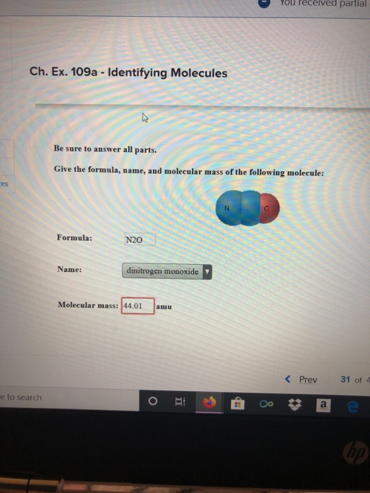 Solved You Received Partial Ch. Ex. 109a - Identifying | Chegg.com