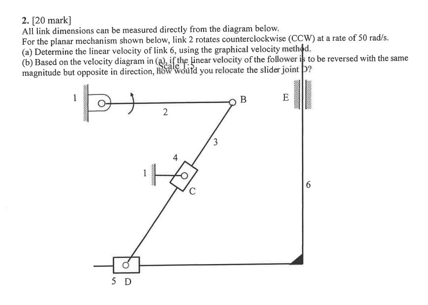 Link Dimensions Using Syntax Solved all link dimnesions can be measured directly from the | Chegg.com