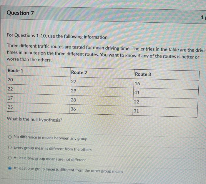 Solved D Question 5 1 pts For Questions 1-10, use the | Chegg.com