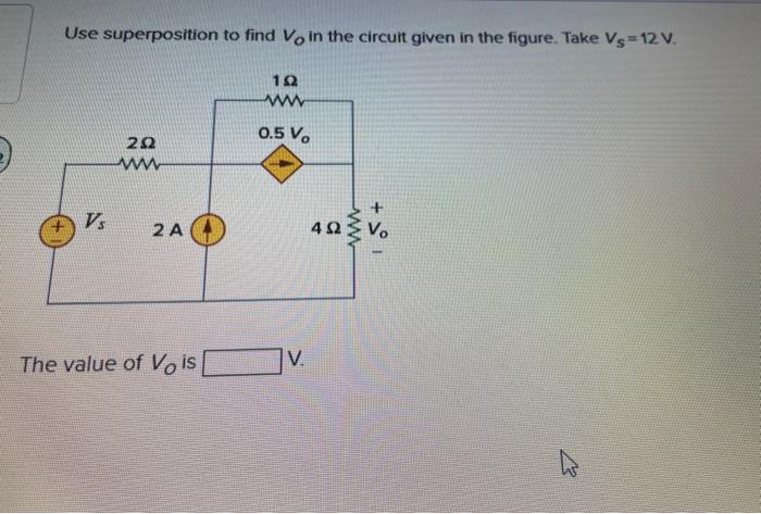 Solved In the circuit given below. R=20 . Find the value of | Chegg.com