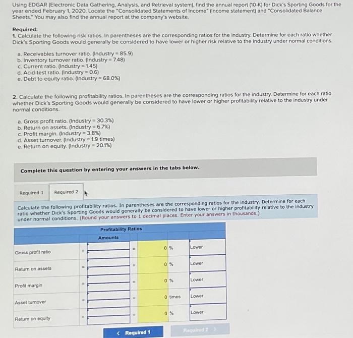 Using EDGAR (Electronic Data Gathering, Analysis, and